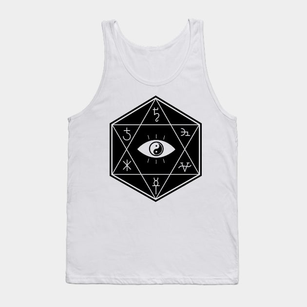 Hexapentacle on White Tank Top by SWAMPMEAT